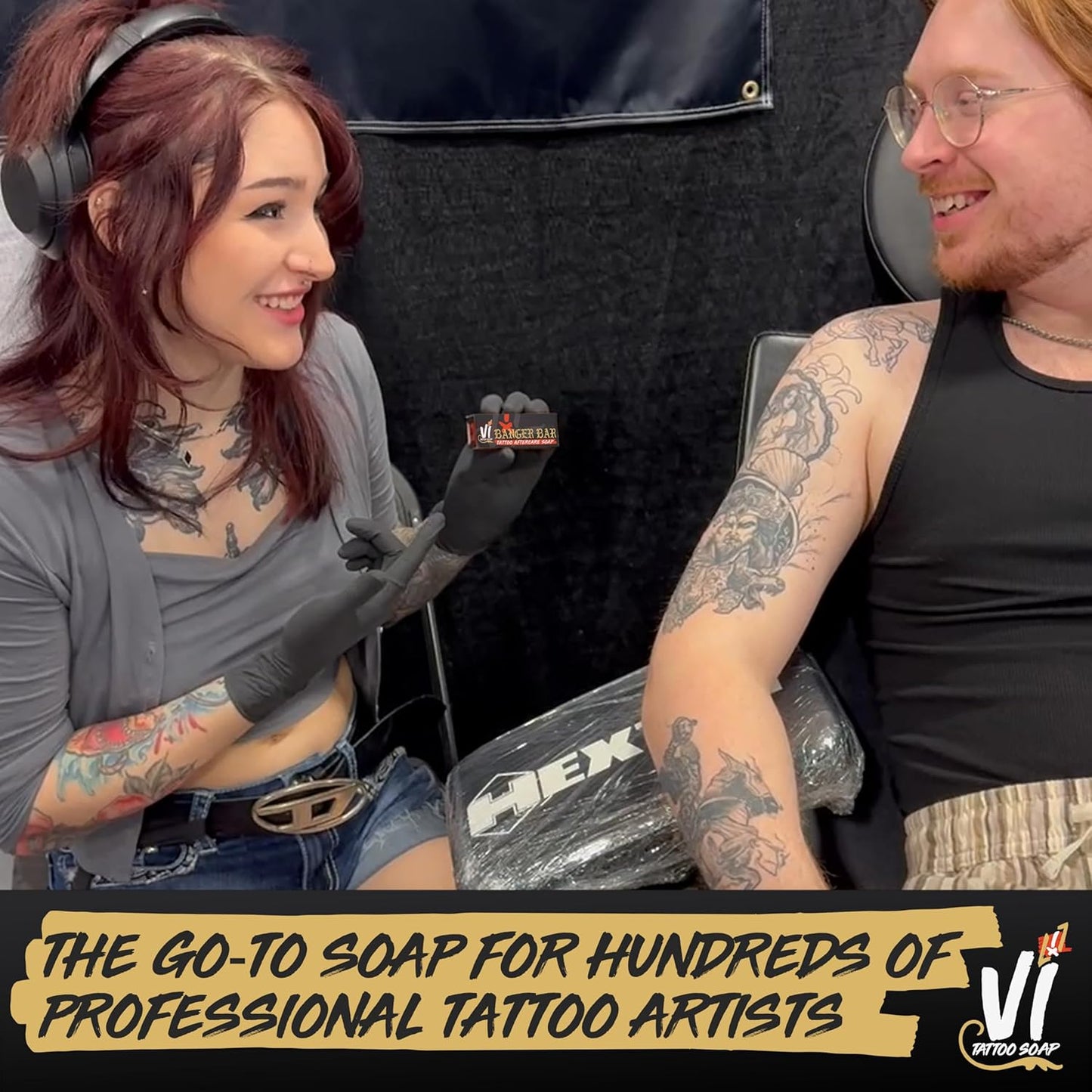 Banger Bars Tattoo Aftercare Bulk Soap – 72 Count | Sea Buckthorn Berry, Individually Packaged 0.4oz Bars for Artists, Studios & Shops | Unscented Gentle Cleansing Formula, Wholesale Supplies