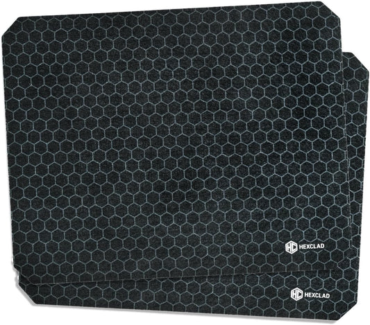 HexClad 2-Piece Dish Drying Mat Set Made of Absorbent Fabric that Holds up to 8oz of Liquid, Ultra-Thin Design for Fast Drying, Waterproof and Non-Slip Backing, Cut for a Universal Fit that Won’t Fray