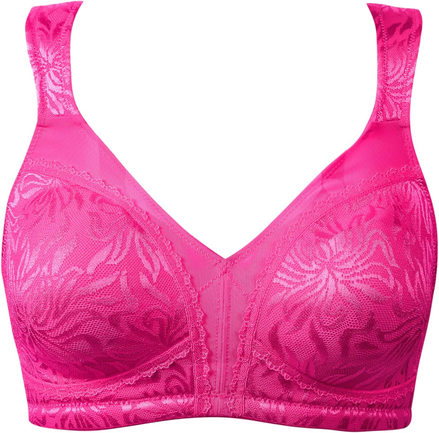 ZeroBound Women's Minimizer Bras Comfort Cushion Strap Wirefree Full Coverage Large Bust Non-Padded Bra