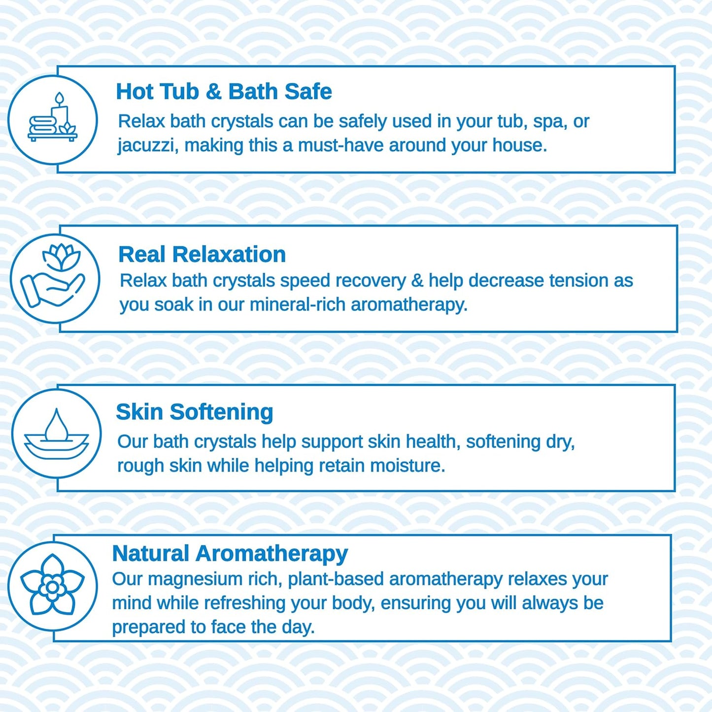 Relax Spa & Bath, Epsom & Dead Sea Salts, Aromatherapy Bath Salts for Hot Tub, Bath, or Spa, Infused with Magnesium, Tropical Rain Scent