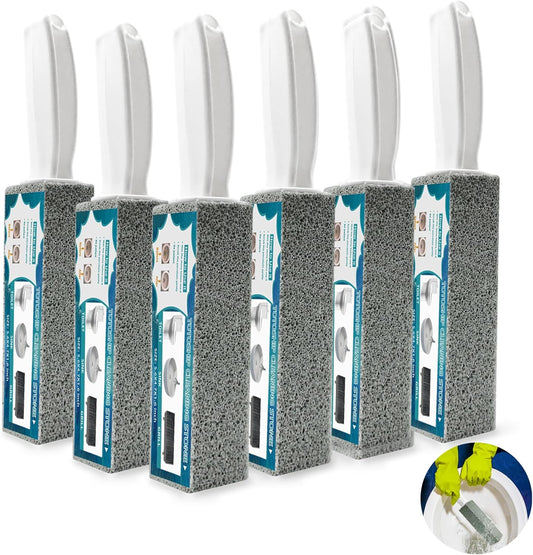 Pumice Stone for Toilet Bowl Cleaning with Handle Household Cleaning 6 Pack
