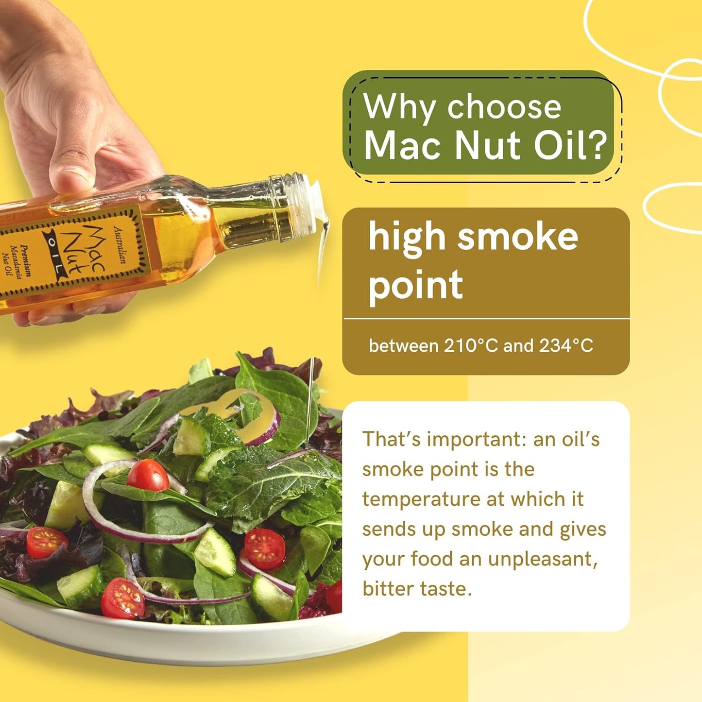 Macadamia Nut Cooking Oil- Australian Pure Cold Pressed Macadamia Nut Oil, Unrefined, Natural Cooking Oil, High Smoke Point Fry Oil, Non GMO, Vegan, Keto Friendly and Gluten Free (64 fl oz)