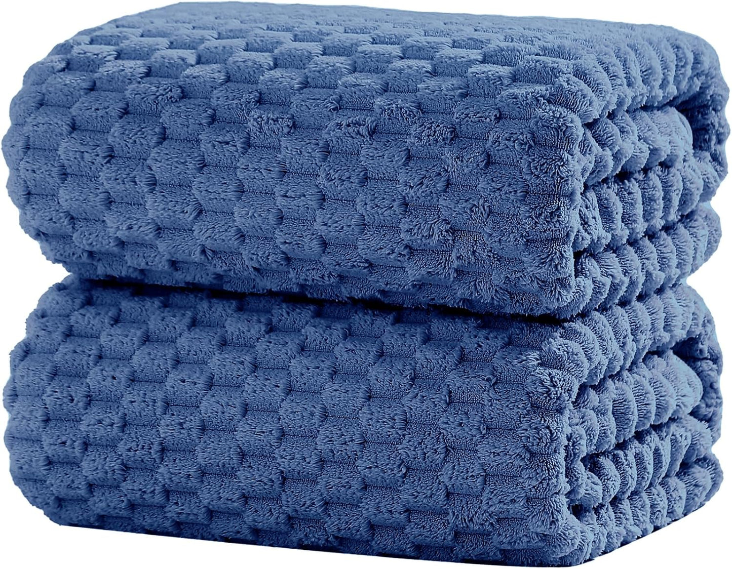 Extra Large Bath Towel Sheet-40x80 Inches Oversized,Super Soft,Quick Dry,Microfiber Shower Towels Highly Absorbent,Plush Bathroom Towels for Adults, Premium Quality (Blue, 2PCS)