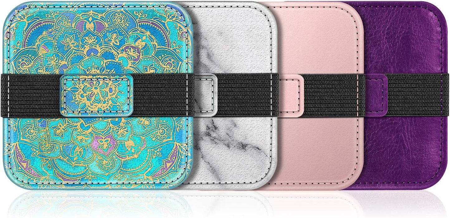 Fintie Screen Cleaning Pad, [4 Pack] Soft Cloth Wipes Screen Cleaner with Elastic Strap for iPad, iPhone, MacBook, Tablets, Laptop (Shades of Blue)