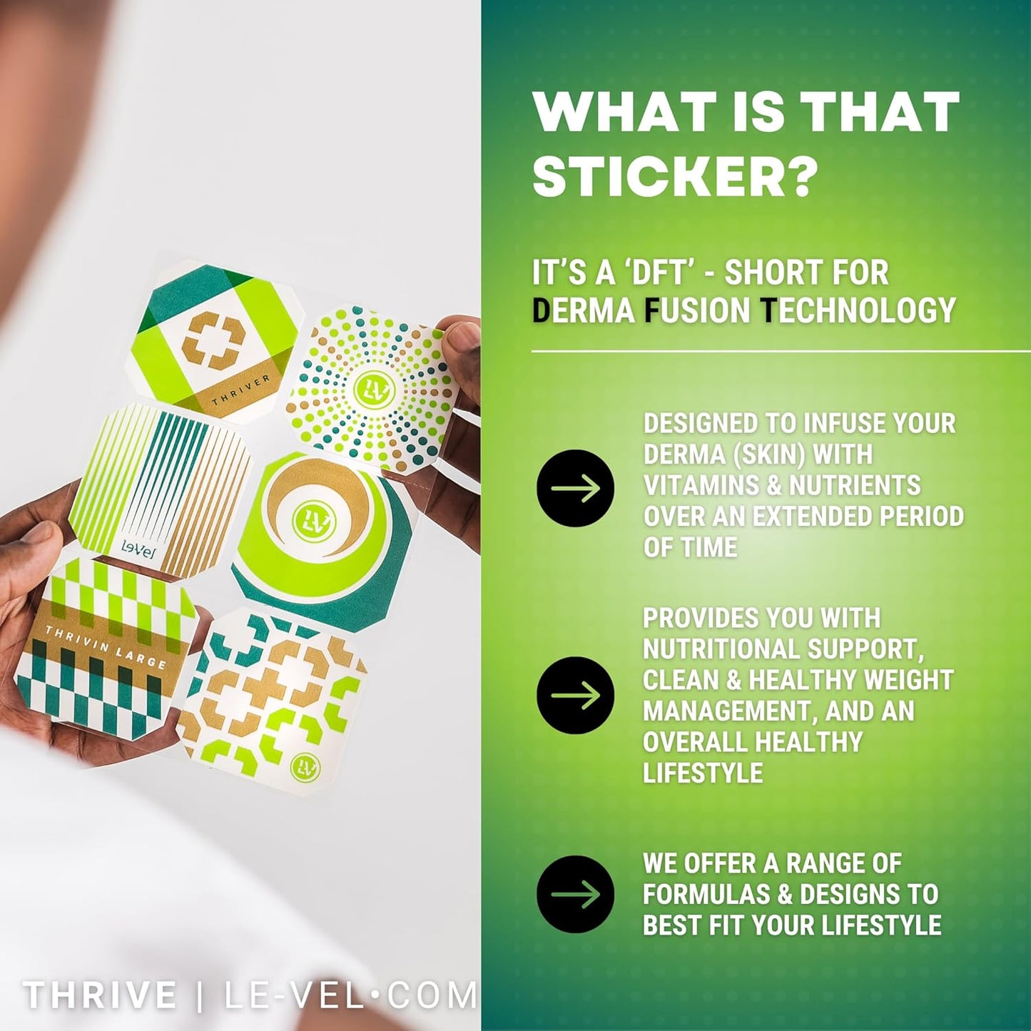 Le-Vel Thrive DFT Wellness Patches | Advanced Technology for Wellness, Energy, Mood, Sleep, & Lifestyle Balance | 30 Patches (30 Patch (1 Month), Ultra - Advanced Lifestyle Support - Ultra Classic)