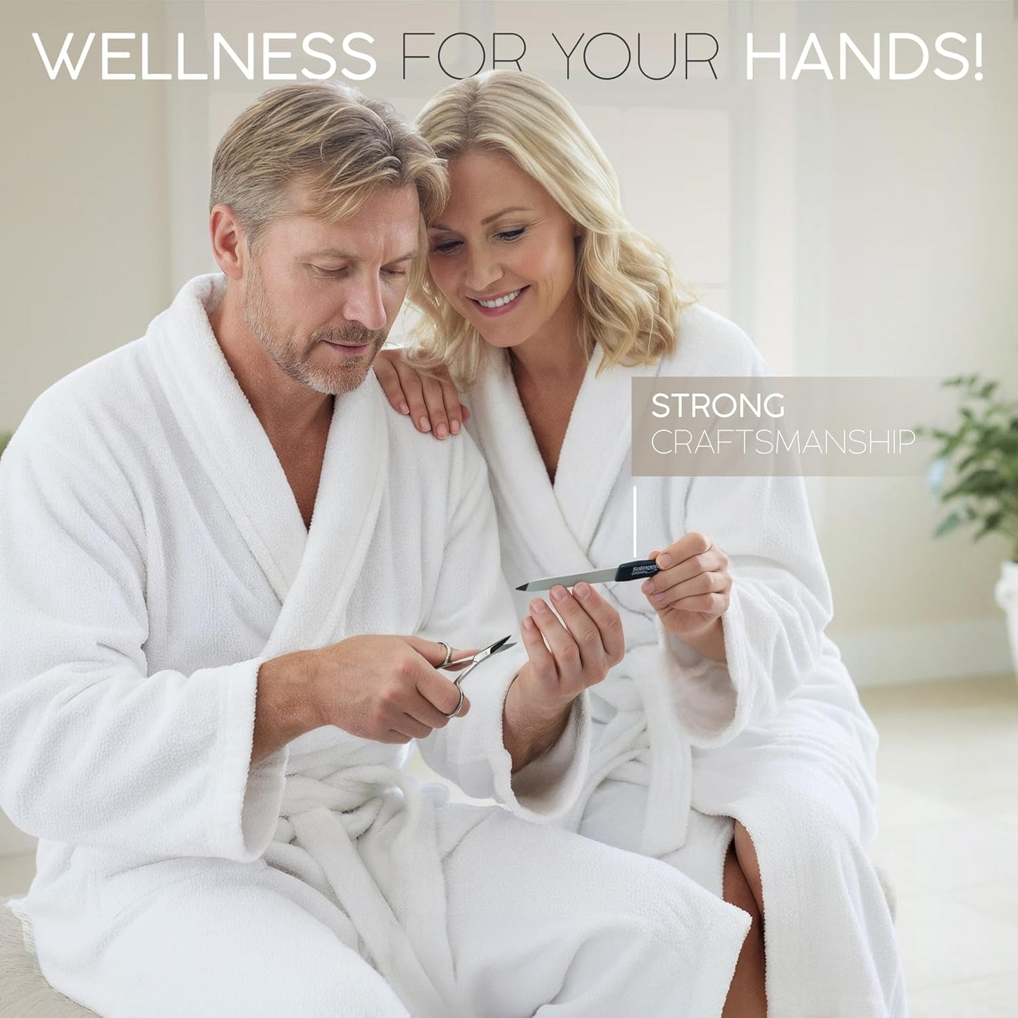 Manicure Set Women and Men – 12-Piece Professional Grooming Kit with Premium Tools, Genuine Leather Case, and Exclusive Glass Nail File for Hand & Foot Care, German Quality