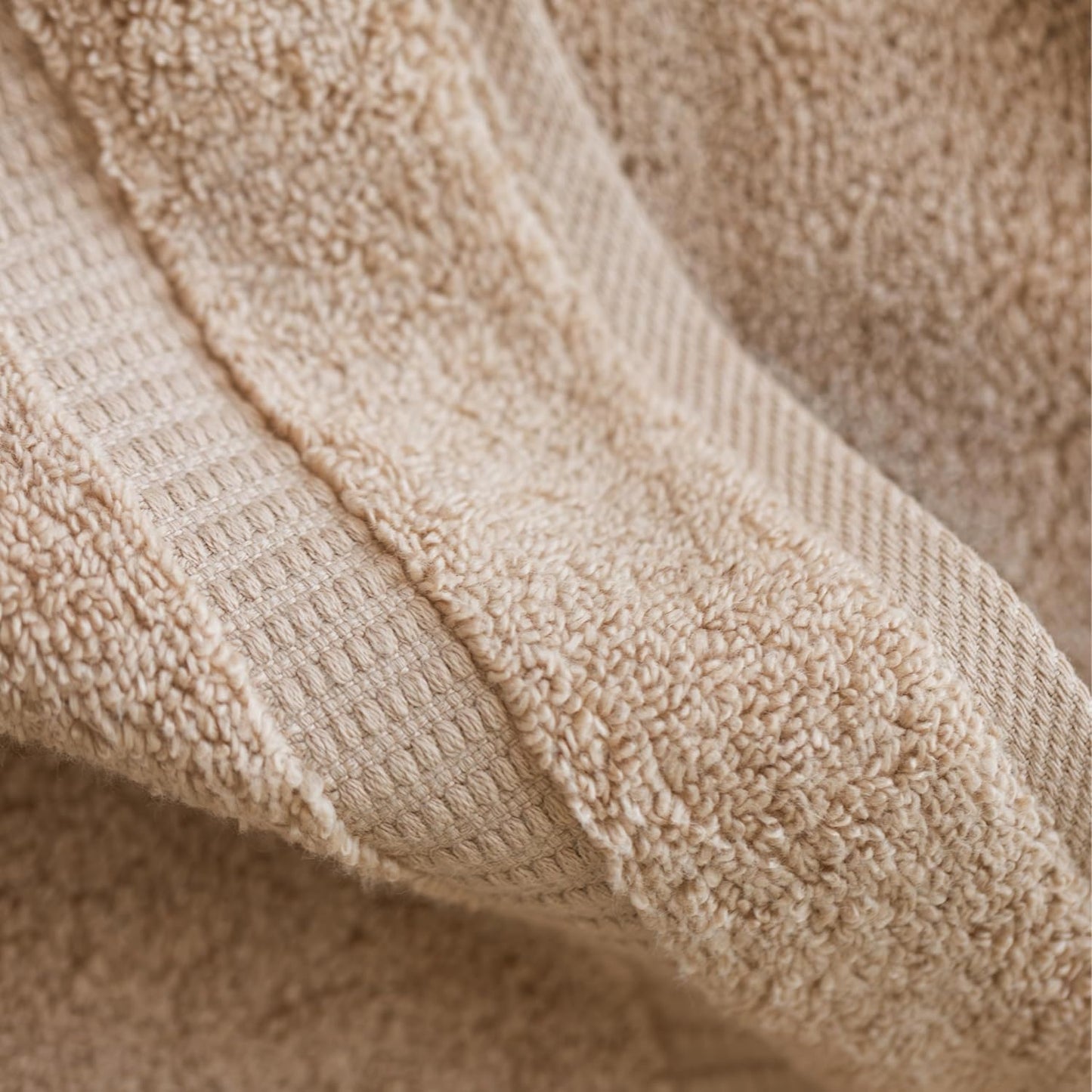 SALBAKOS 100% Turkish Cotton Washcloth Set of 12 13x13 inch | Heirloom Quality | Hotel & Spa Collection | Ultra Soft, Super Absorbent, Washcloth Towels | Made in Turkey (Ivory, 12 Washcloths)