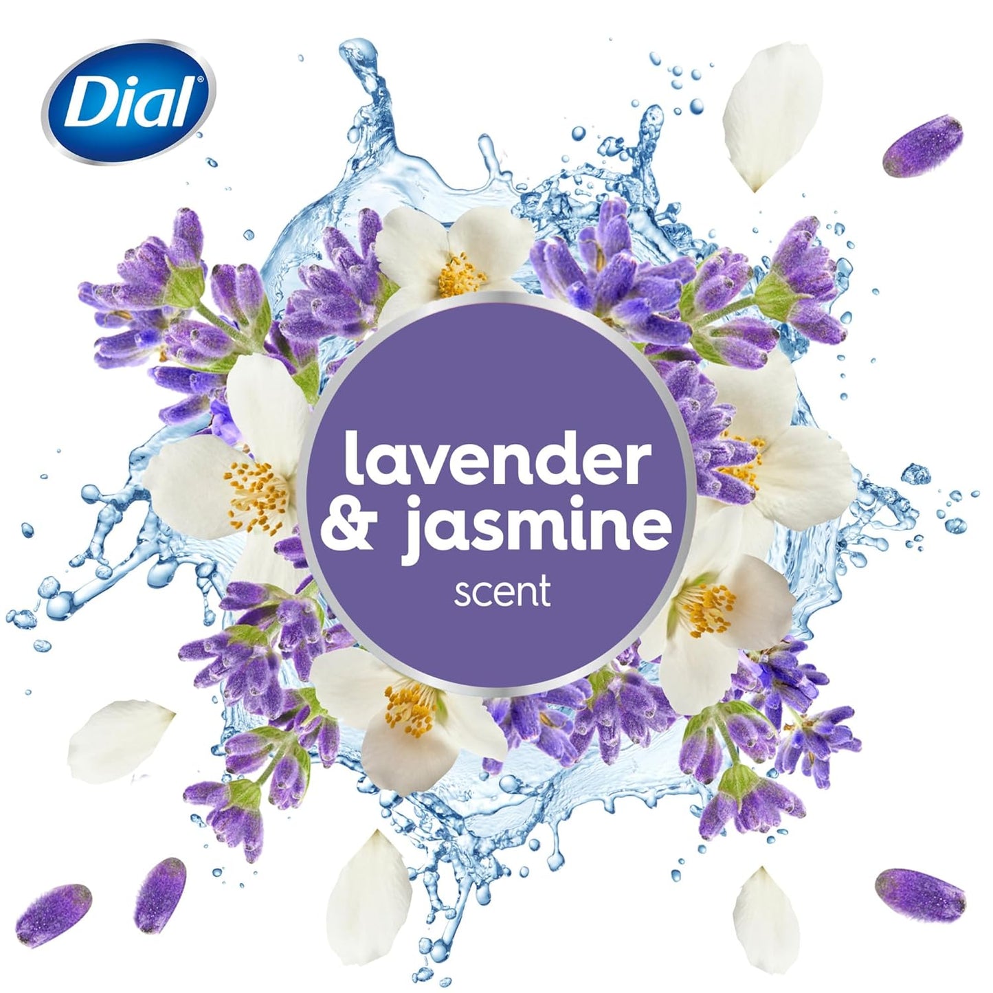 Dial Antibacterial Bar Soap, Calm & Soothe, Lavender & Jasmine Scent, 4 oz, 8 Bars Pack of 4