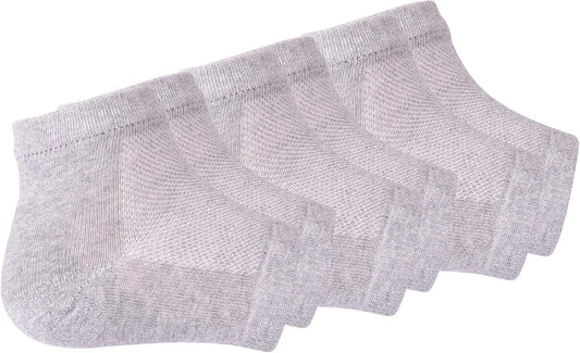 Vented Moisturizing Gel Heel Socks, 3 Pairs Toeless Spa Sock for Foot Care Treatment, Cracked Heels, Dry Feet, Foot Calluses (Grey)