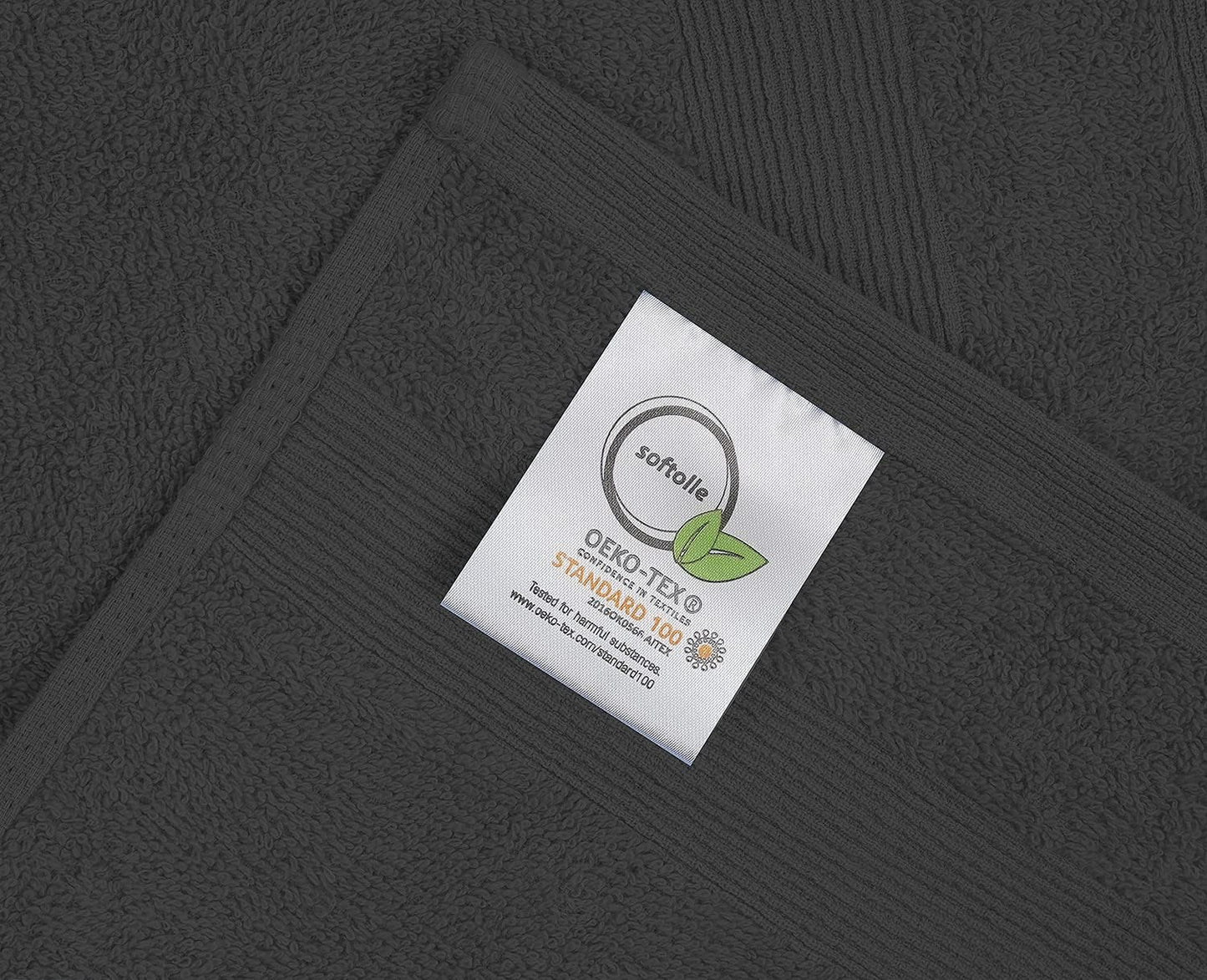 Premium Hand Towels Pack of 6 (16" x 30”) 100% Combed Ring Spun Cotton | Highly Absorbent Hand Towels Set | Ultra Soft for Home, Gym & Spa (Grey)