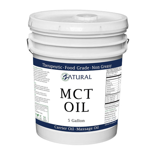 Pure MCT Oil, Carrier Oil, Massage Oil, Hydrating Oil, Hair Oil, Food and Therapeutic Grade, 640 Oz