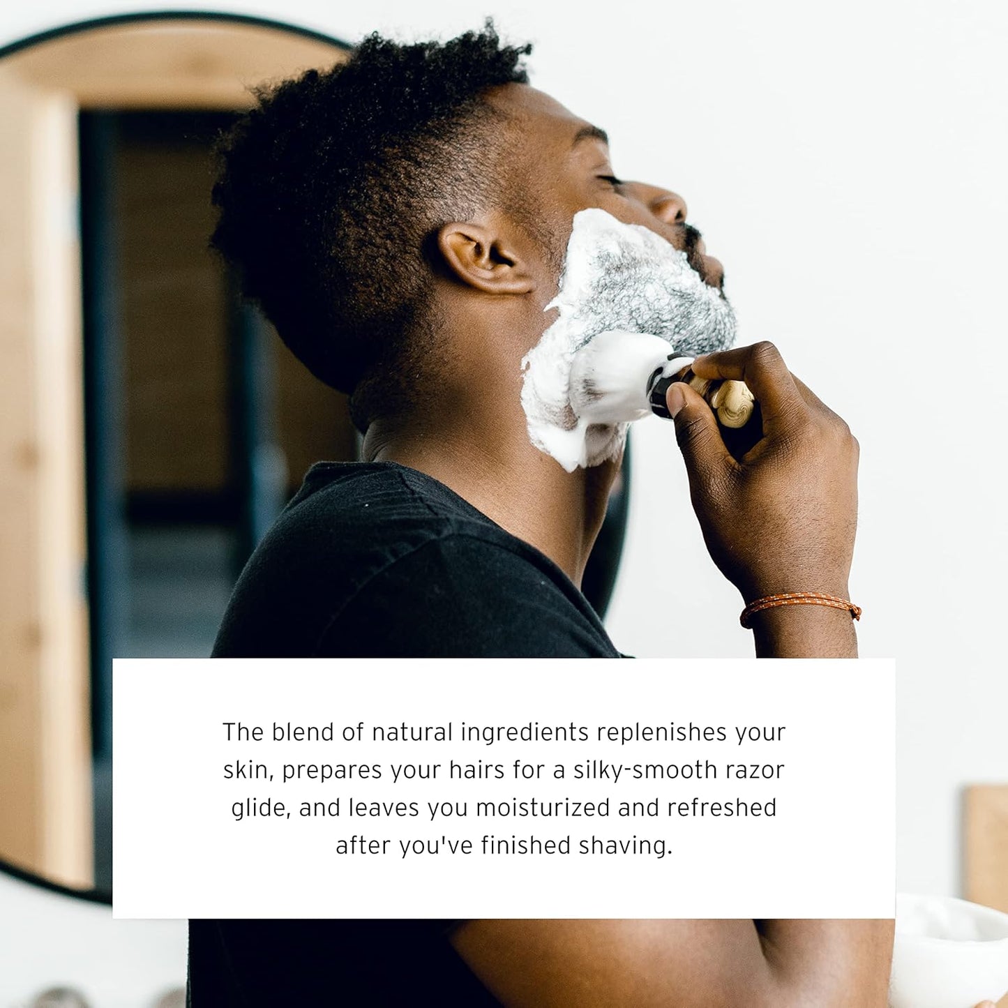 SUPPLY Ultra Lather Shaving Cream Black Pepper & Fir - Hypoallergenic Formula for Men - 3.4 Oz Jar - Naturally Soothes and Protects, Guards Against Razor Burn and Irritation