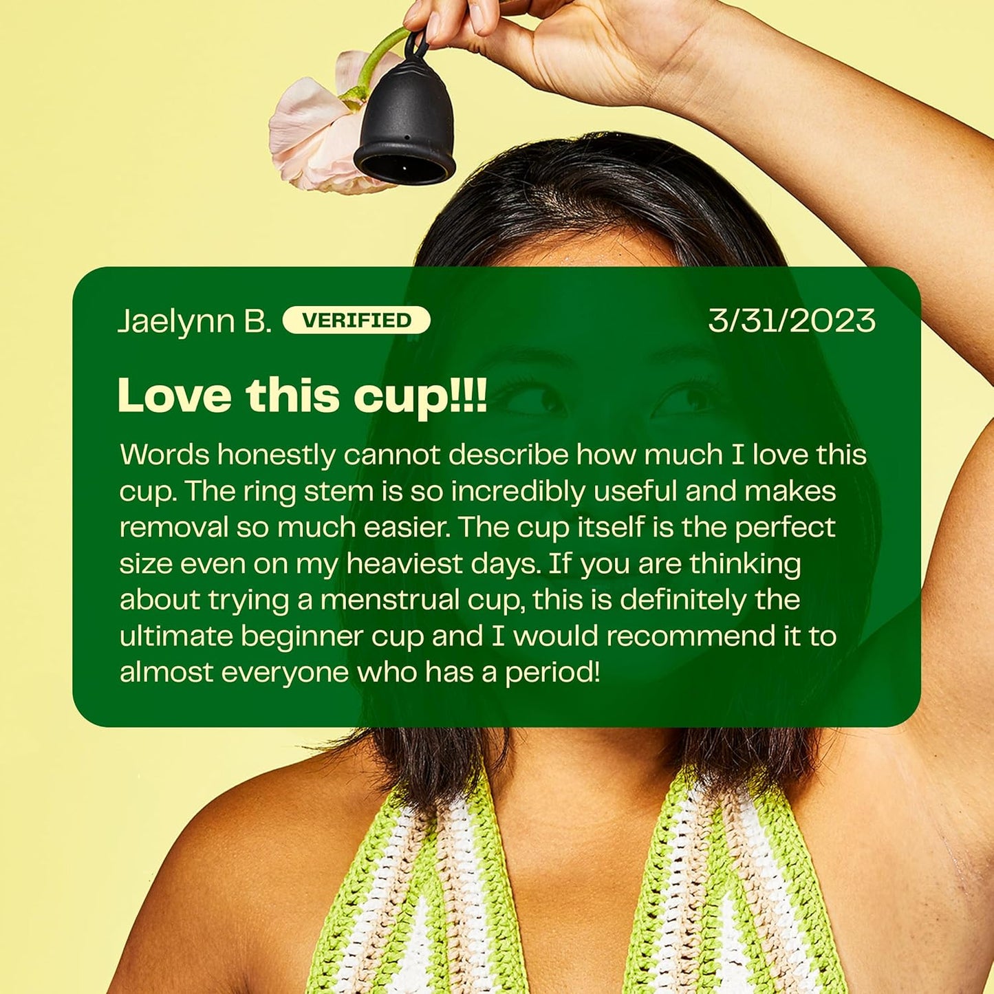 Viv for Your V Extra Small Menstrual Cups, Tweens, Teens, and Petite Frame/Build, Pull Tab Ring Stem Easy Removal, Comfortable 12 Hour Wear, Soft, Silicone Beginner Friendly, Reusable Mini Period Cup