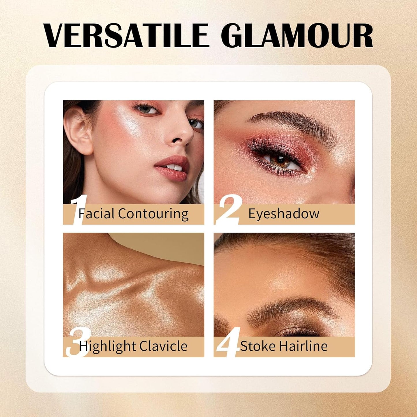 8 PCS Contour Stick Makeup Contour Kit,Double-ended Design with Highlighter,Blush and Bronzer Stick,Lightweight,Easy to Sculpt,Create a Matte and Dewy Finishing Makeup（Set B）