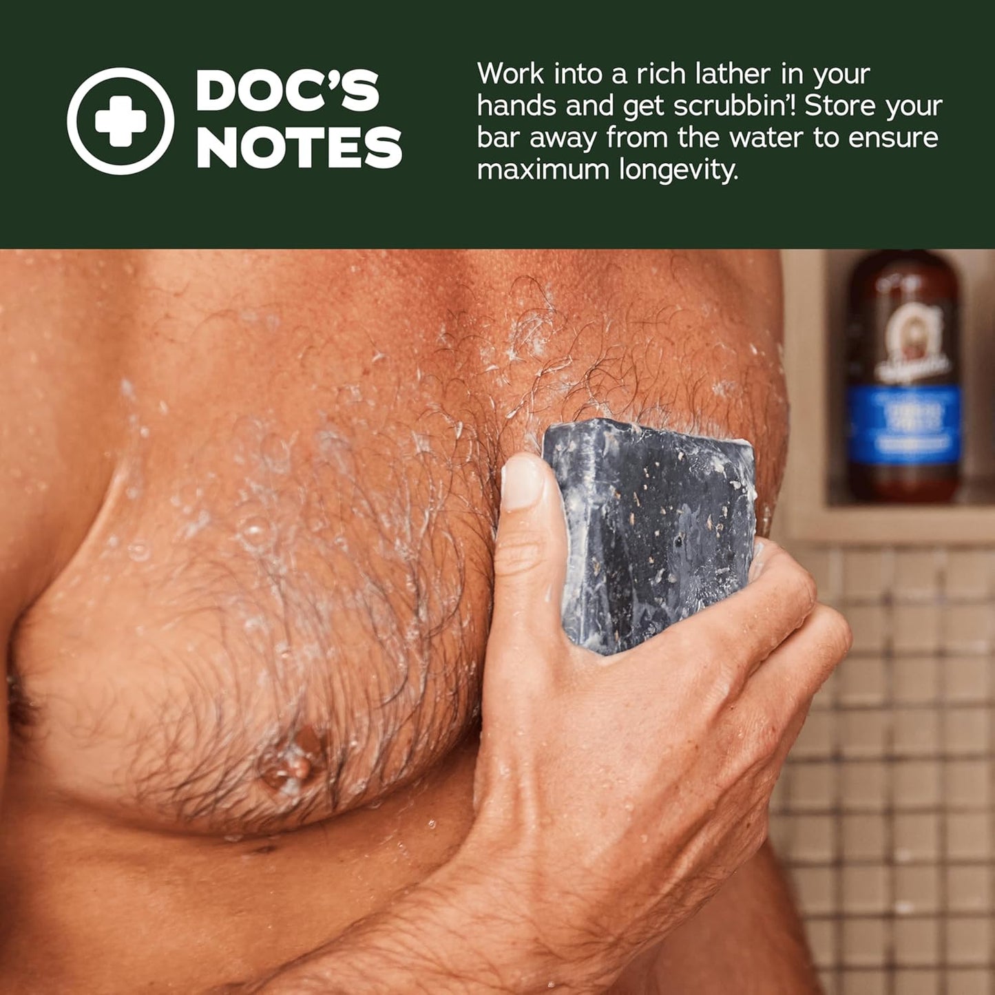 Dr. Squatch Natural Bar Soap for Men - Cold Process Soap with No Harsh Chemicals - Pine Tar, Cedar Citrus & Bay Rum (5 oz, 3-Pack)