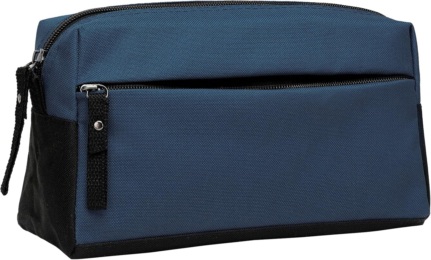 BuyAgain Toiletry Bag, Toiletry Travel Bathroom Bag Waterproof Cosmetic Make up Pouch Dopp Kit For Men or Women, Denim Blue
