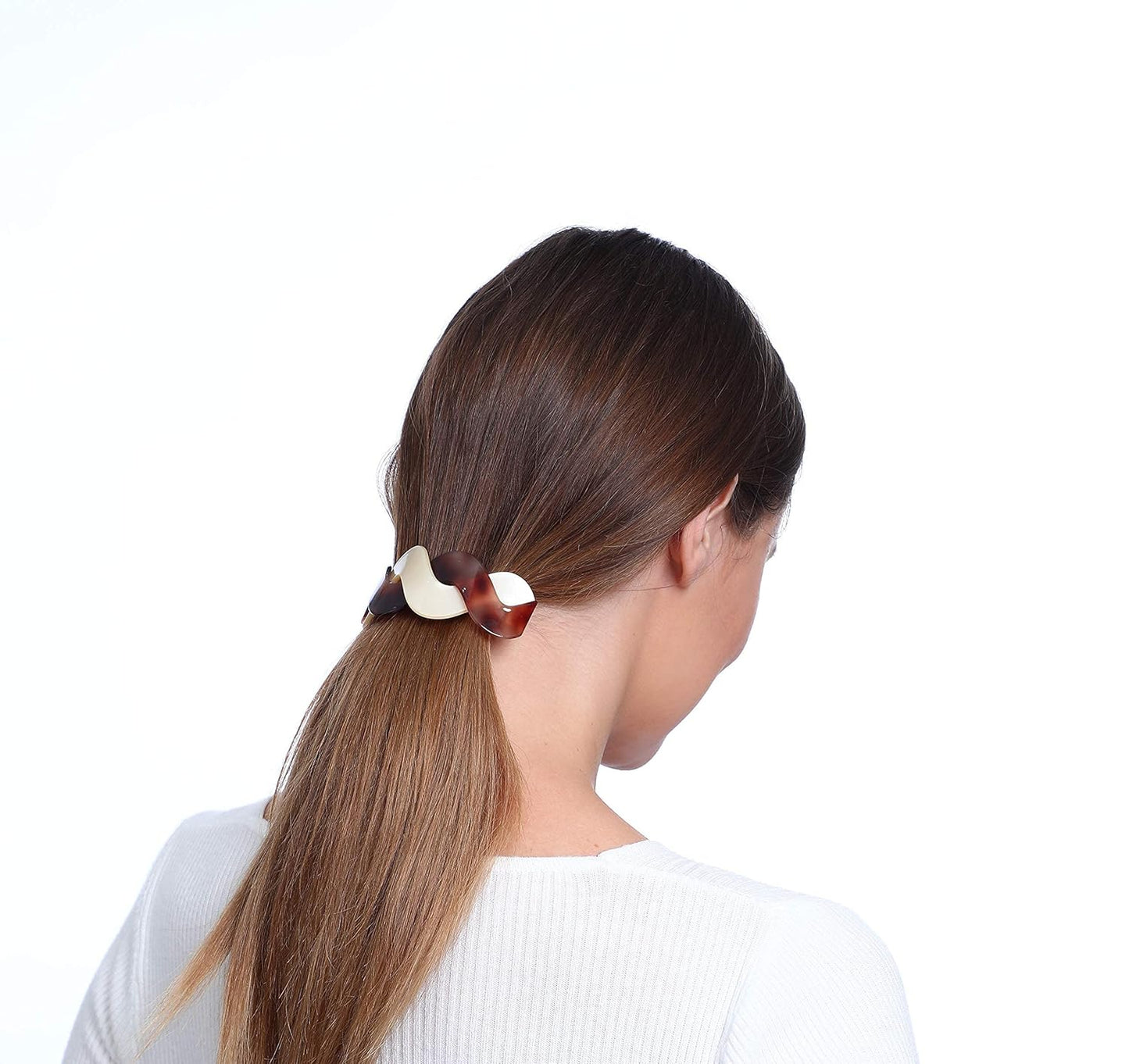 Hair Clips (3 Count) - Large Hair Barrettes for Thick Hair - 3pcs Elegant French Barrettes Retro Hair Accessories for Women Daily Wear