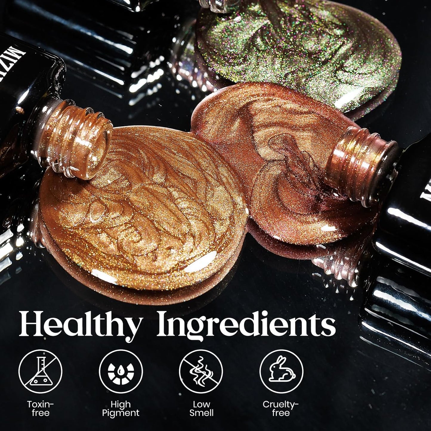 MIZHSE 9D Cat Eye Gel Nail Polish, 8 Colors Magnetic Gel Polish Set with Magnet, Starry Series Galaxy Effect Cateye Soak Off Nail Art Salon Manicure Home Gift for Women