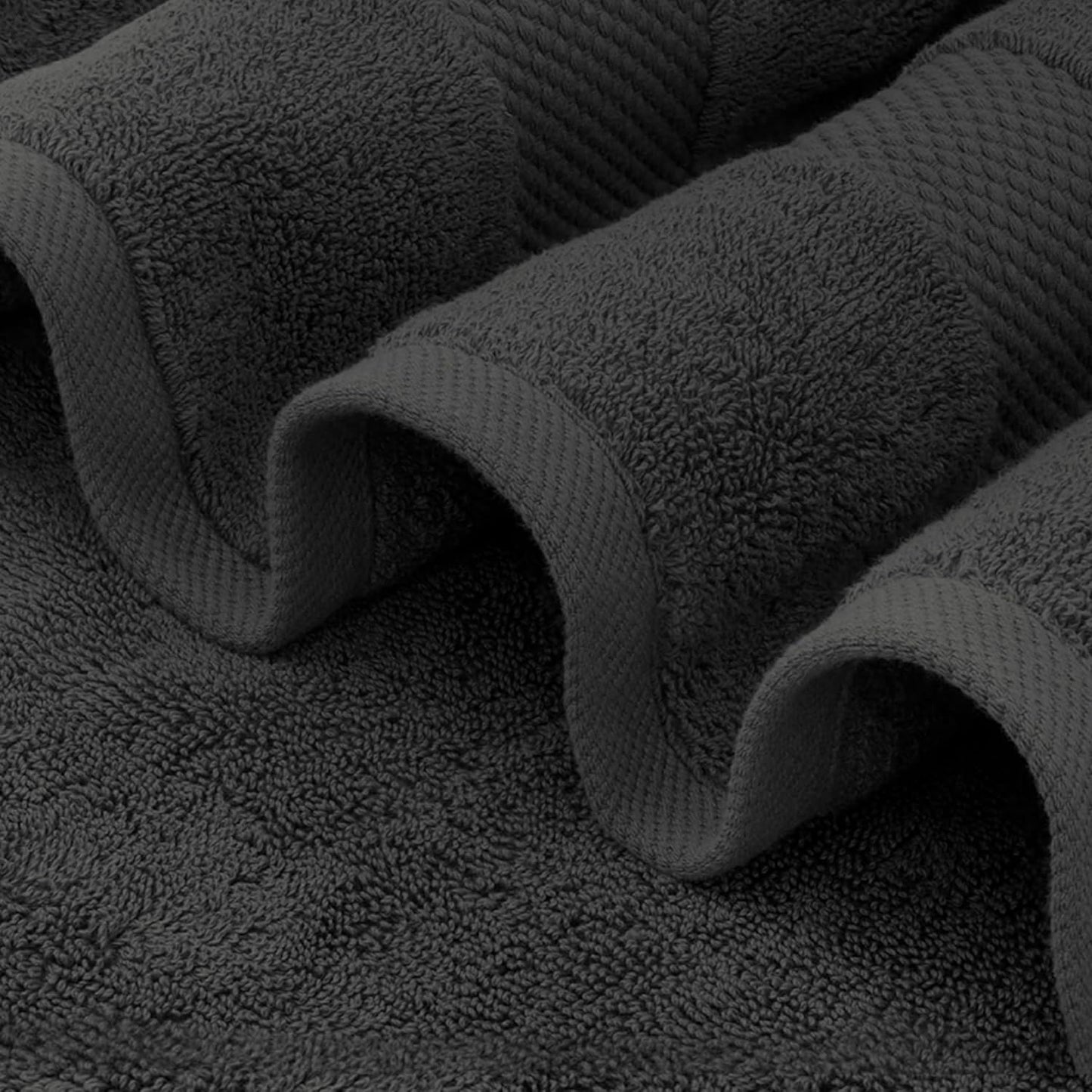 Delara 100% Organic Cotton Towels 650 GSM Plush Feather Touch Quick Dry Hand Towel, Pack of 24 GOTS Certified, Oeko-Tex Green Certified, Organic Cotton Hand Towel, 20"X30"