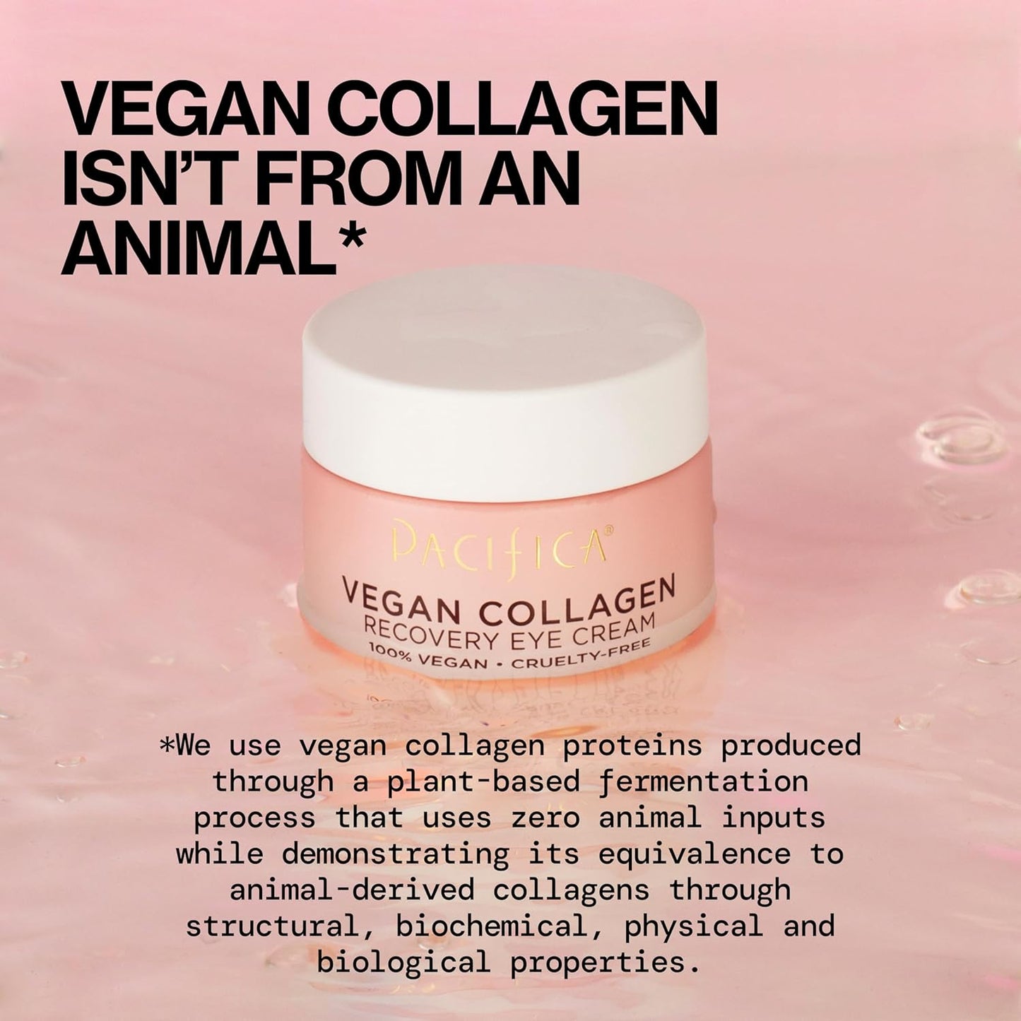 Pacifica Beauty, Vegan Collagen Overnight Recovery Eye & Face Cream, Hyaluronic Acid, Caffeine, Vitamin C & E, Hydrating & Moisturizing Skin Care for Aging and Dry Skin, 15ml - 0.5 fl oz