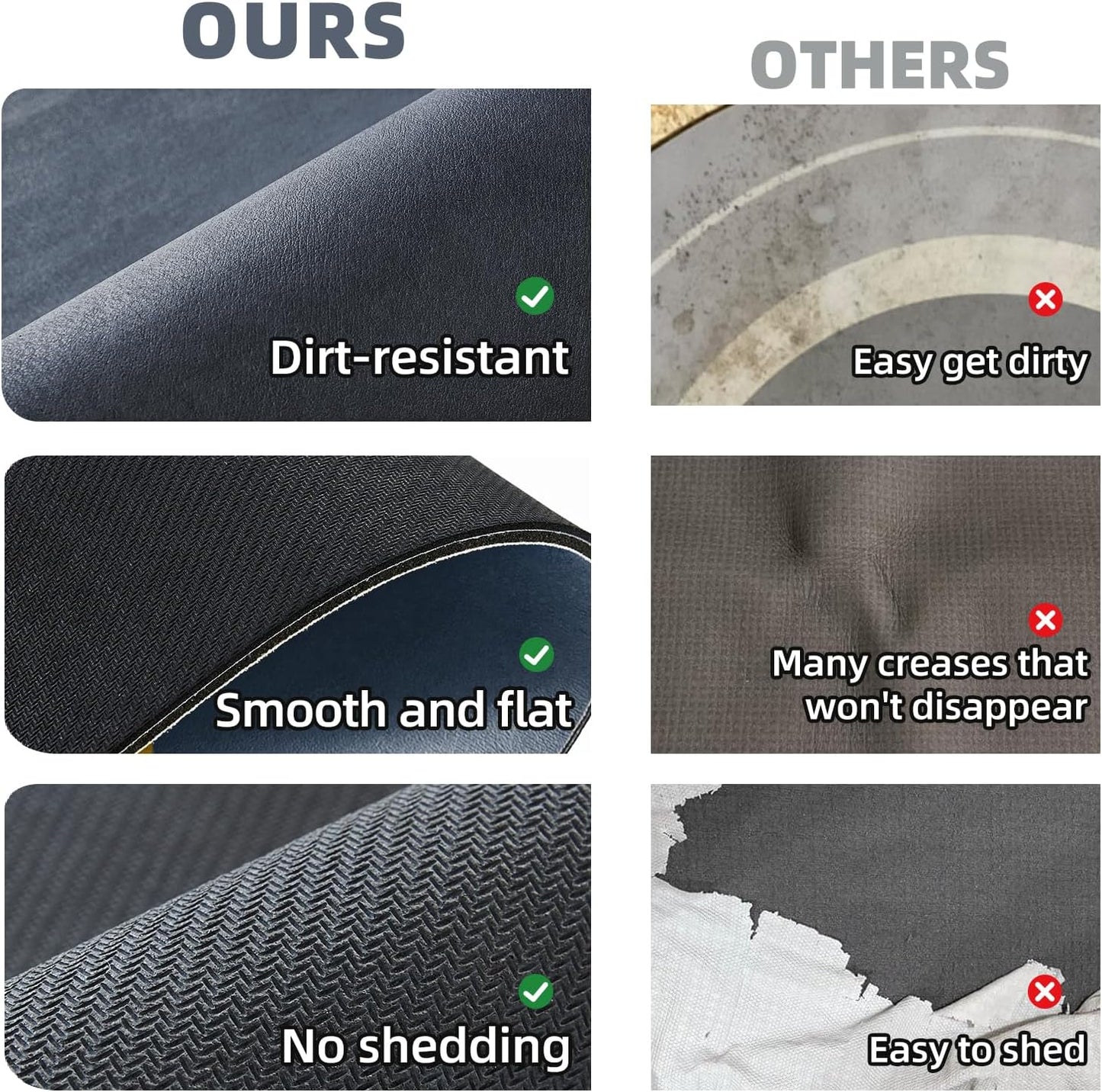 Small Bathroom Mat Quick Dry, Bathroom Rugs Non Slip Washable Thin Absorbent Bath Mat Fits Under Door 12"x12"/1'x1' Navy Blue