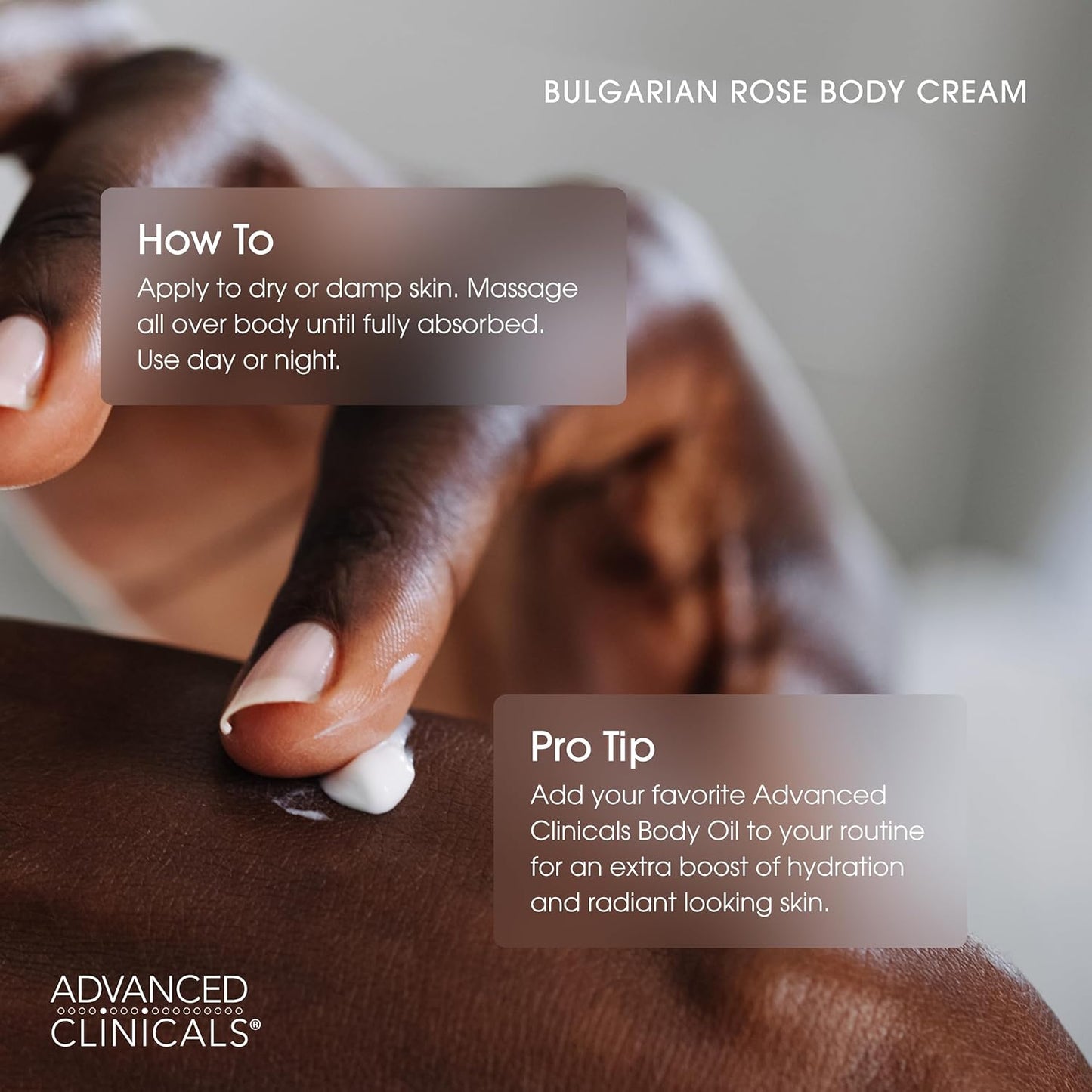 Advanced Clinicals Bulgarian Rose Lotion For Women | Rose Scented Vitamin C Body Lotion Cream | Anti Aging Vitamin E Moisturizer Body Butter Improves Look Of Sagging Dry Skin & Texture, 16 Oz, 2-Pack