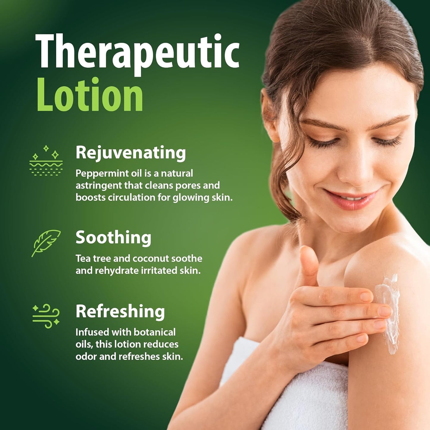 Foot Lotion with Tea Tree Essential Oil for Jock Itch, Athletes Foot, and Dry Cracked Feet Treatment - Athletes Foot Cream with Tea Tree Oil for Toenail - Foot Cream for Dry Cracked Heels