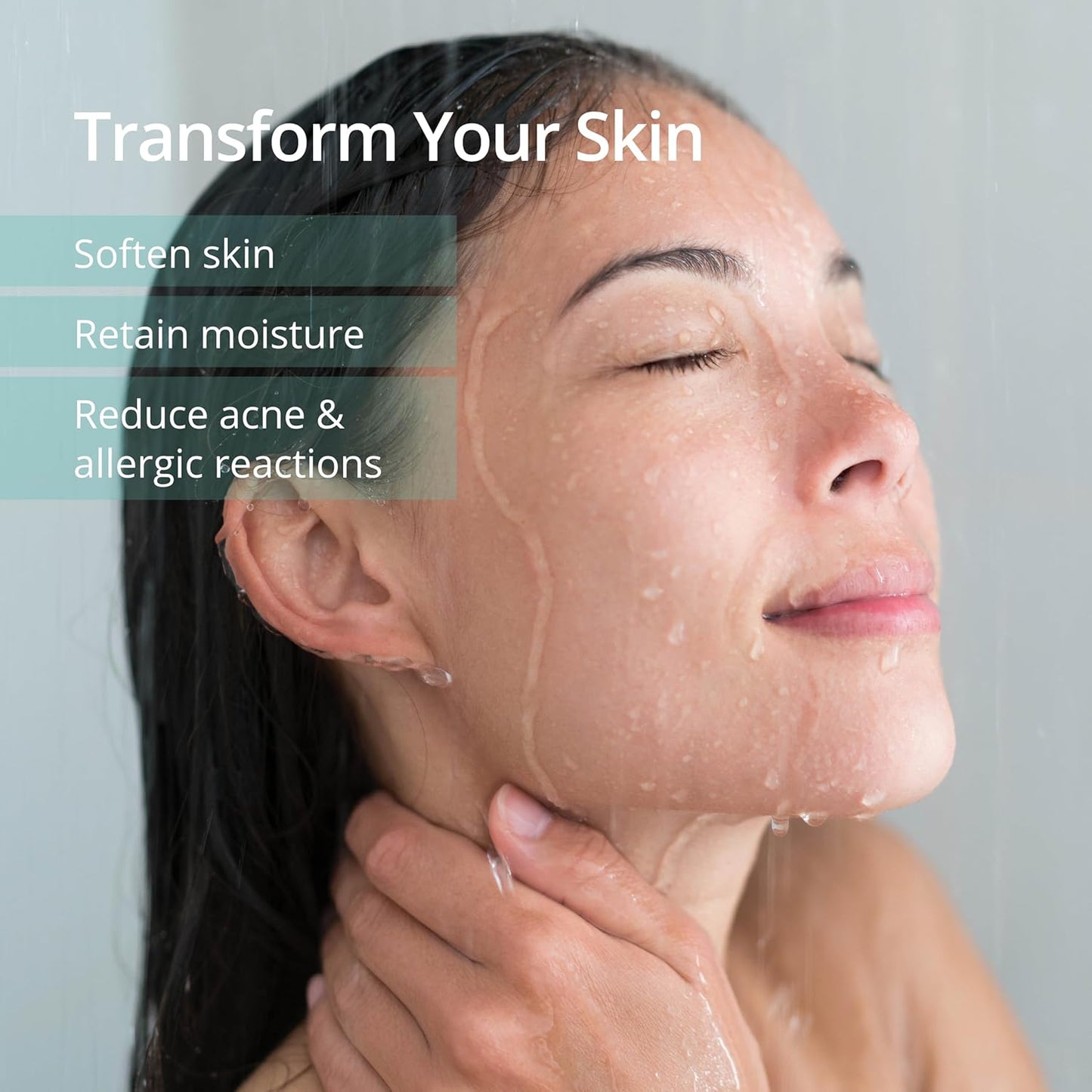 Aquasana Shower Filter | Dermatologist-recommended for softer, healthier skin & hair | Proven to reduce 90% of chlorine for 6 months | High pressure | Use your own shower head | AQ-4100NSH