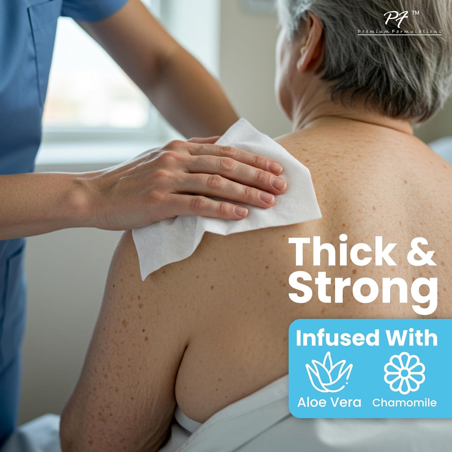 XL Adult Wipes – (56 Wipes) High Traction, Uber Thick & Extra Large Wash Cloths | Disposable Incontinence Wipes with Aloe for Personal Hygiene