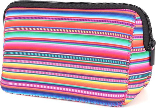 Cosmetic Bag Waterproof Neoprene Zipper Pouch Travel Portable Toiletry Makeup Bags Organizer Case for Women and Girls