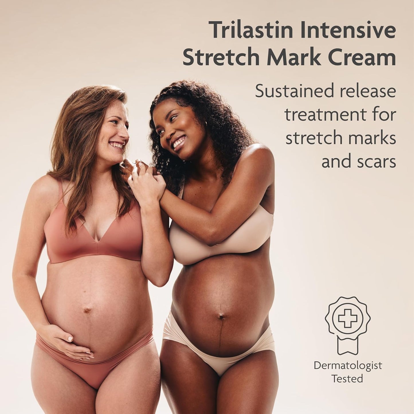 TriLASTIN Stretch Mark Cream for Pregnancy - 5.5 Oz Tube - Vitamin-Infused Cocoa Butter Formula - Intensive Scar Treatment - Hypoallergenic & Paraben-Free