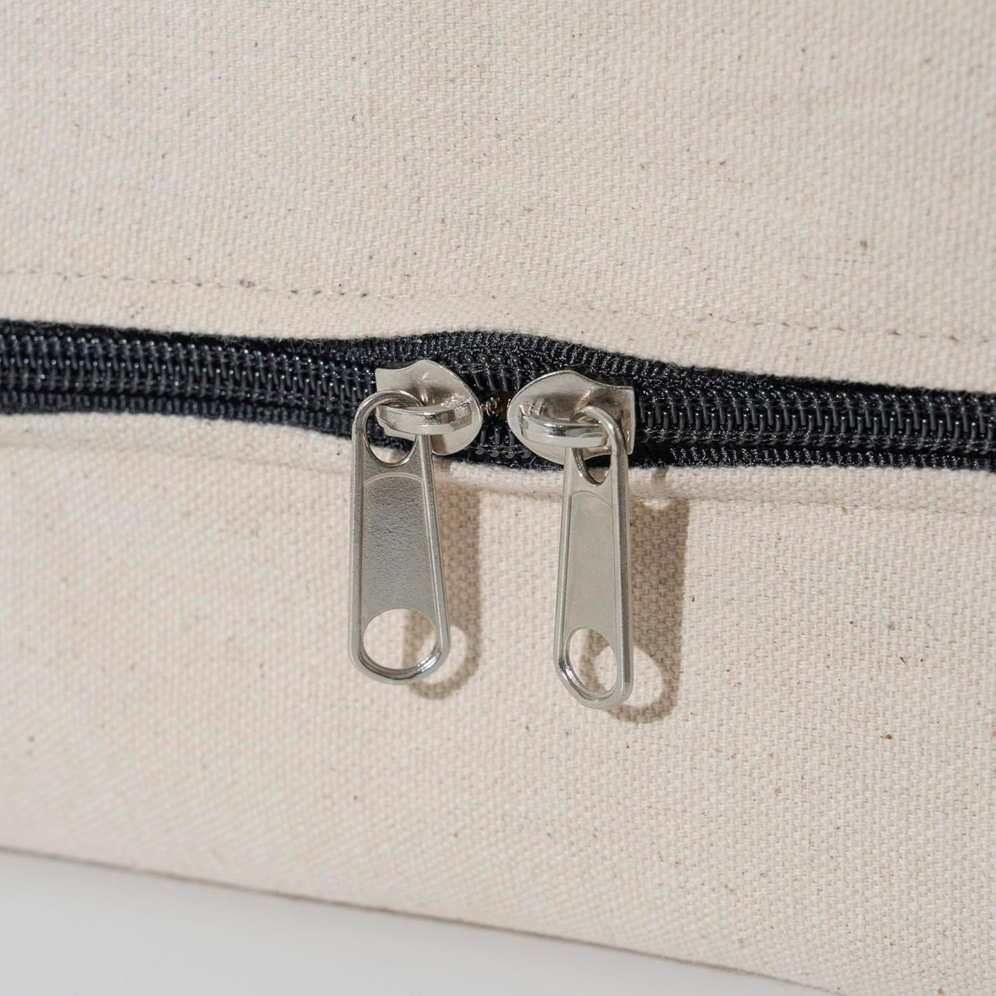 Cotton Sweaters and Sweatshirts Storage Bags - Zipper Closure, 100% Canvas Sturdy Cotton, Washable, Reusable, Breathable and Air-Tight Garment, Wedding Dress, Sarees Storage Bags (3 Bags)