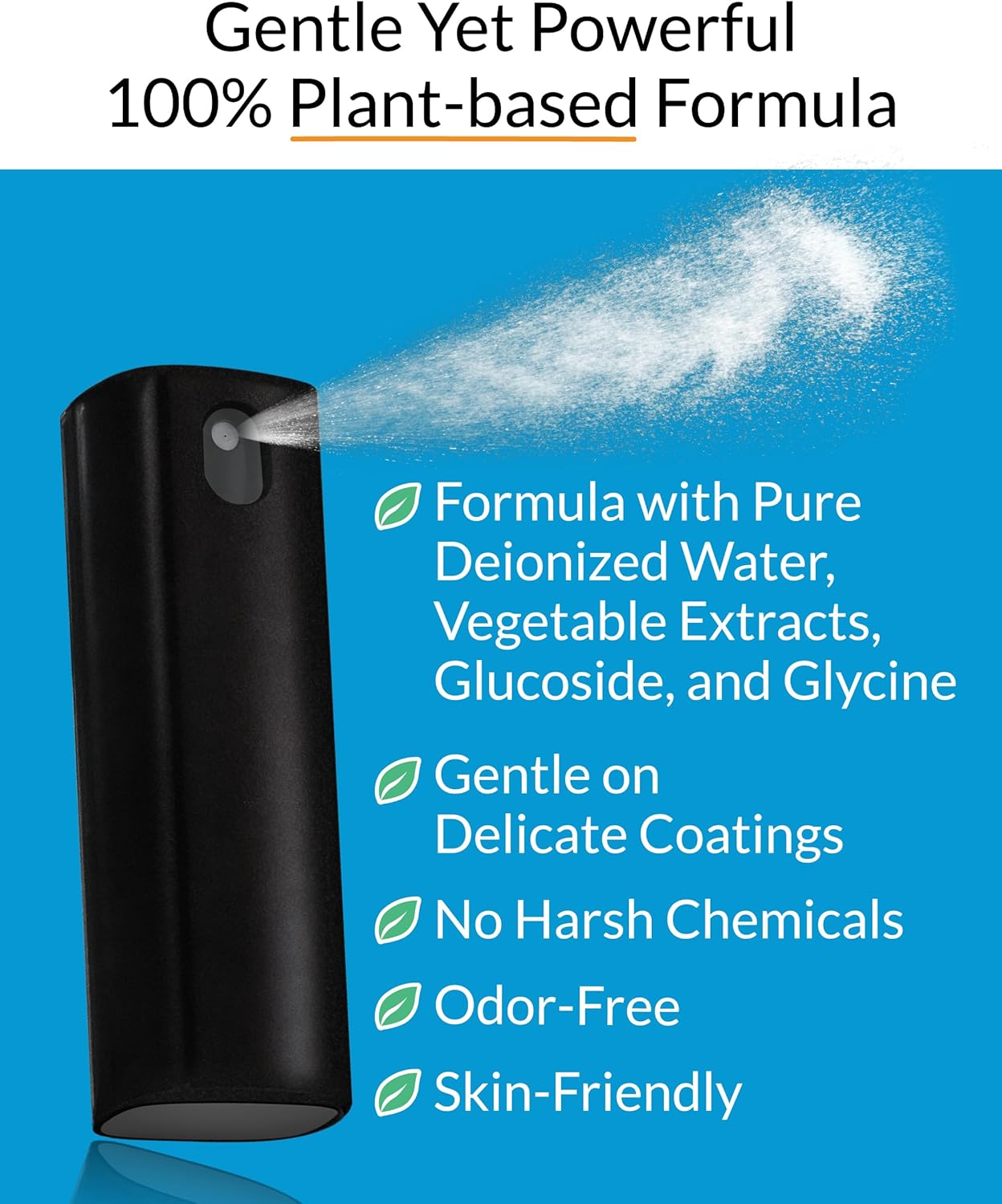 6X iCloth 2-in-1 Screen Cleaner Spray & Microfiber Cloth for Laptops, Tablets, Phones, Car Screens & Touchscreens, Streak-Free & Anti-Smudge, Large 0.68 fl oz (20ml) Bottles for Family Use