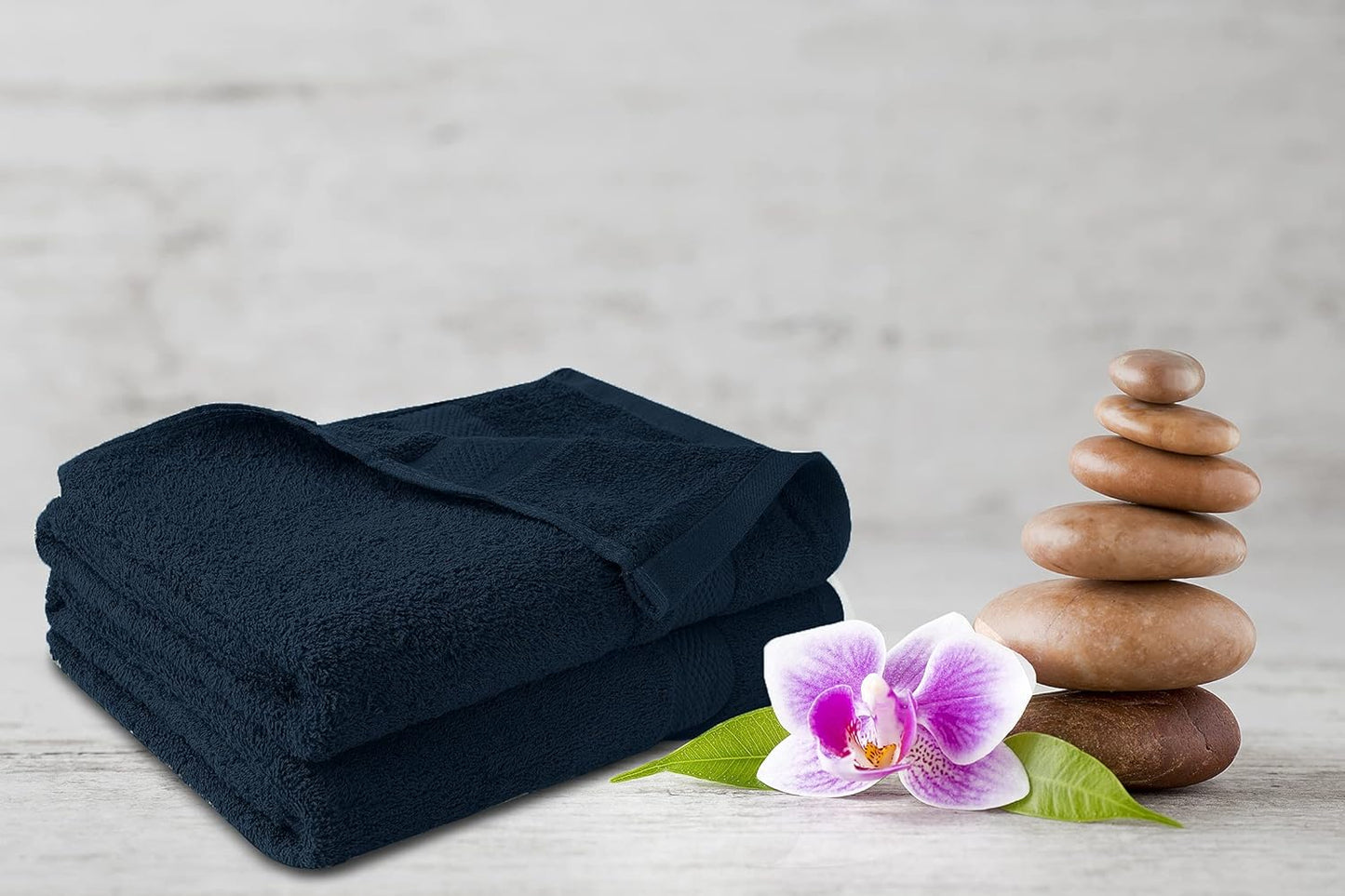 8 Piece Towel Set – 100% Cotton, Luxury & Soft Bath Towels, Highly Absorbent, Quick Dry, Plush & Fluffy, Hotel Quality, Large & Durable (2 Large Towels, 2 Hand Towels, 4 Washcloth)