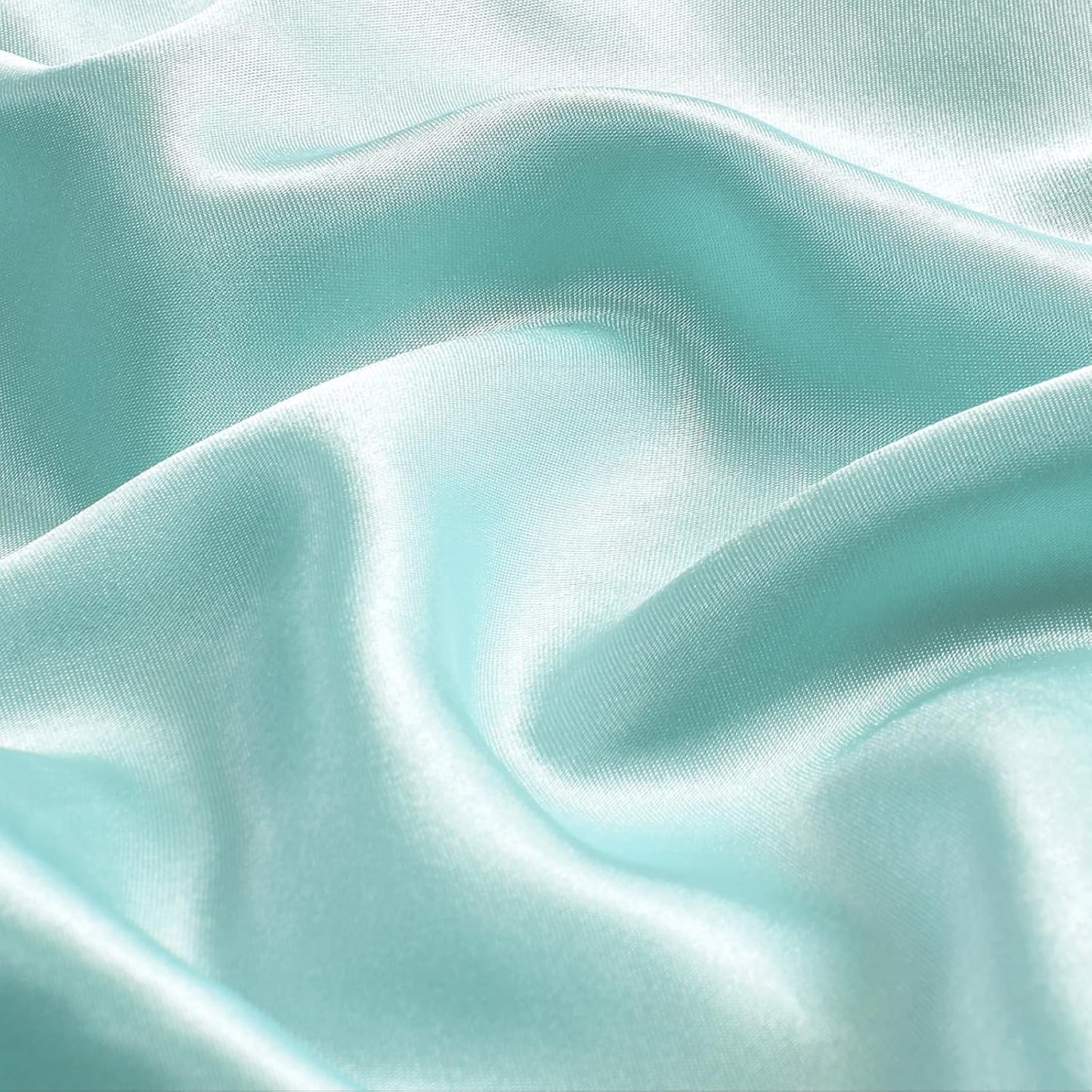 BEDELITE Satin Body Pillow Cover, Super Soft and Cooling Body Pillow Pillowcase for Hair and Skin, Breathable Silky Full Long Pillowcase Cover(20"x54", Blue Grey)