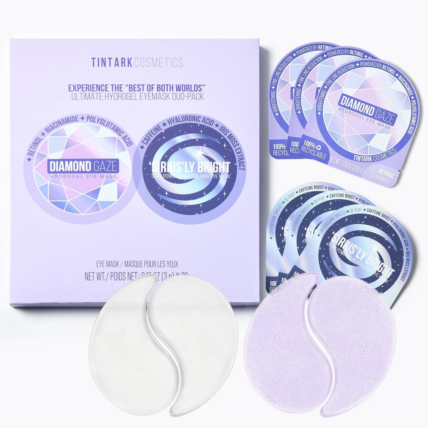 ULTIMATE HYDROGEL EYE MASK 28 Pairs Under Eye Patches, Rejuvenate Eye Area Reduce Dark Circles Puffiness, Tiredness Bags, Gel Pads Brightening, Plumps Fine Lines