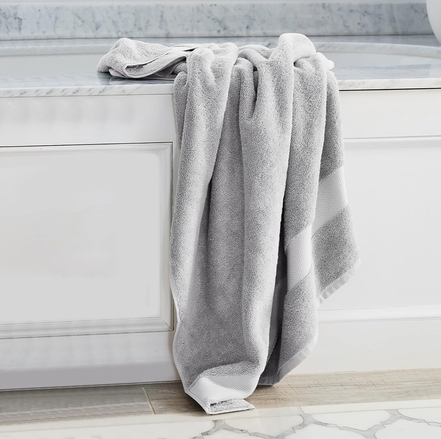 Delara Organic Cotton Luxuriously Plush Bath Towel 10 Piece Set|GOTS & Oeko-TEX Certified|Premium Hotel Quality Towels|Feather Touch Technology|650 GSM Long Staple|Soft, Quick Dry & Ultra-Absorbent