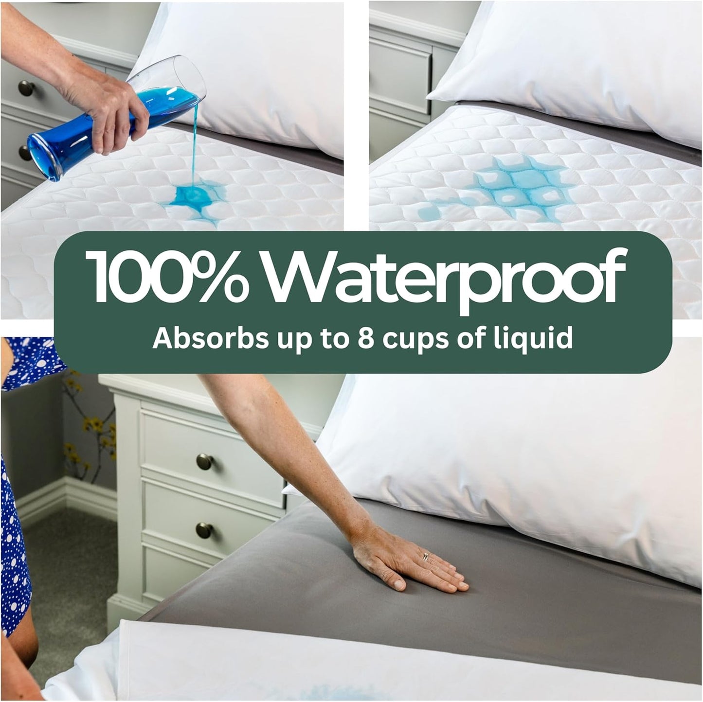 Hygge Sheets®️ Organic Washable Incontinence Bed Pads with Tucks - 100% Waterproof Reusable Mattress Protector Underpads - Rayon derived from Bamboo - Twin