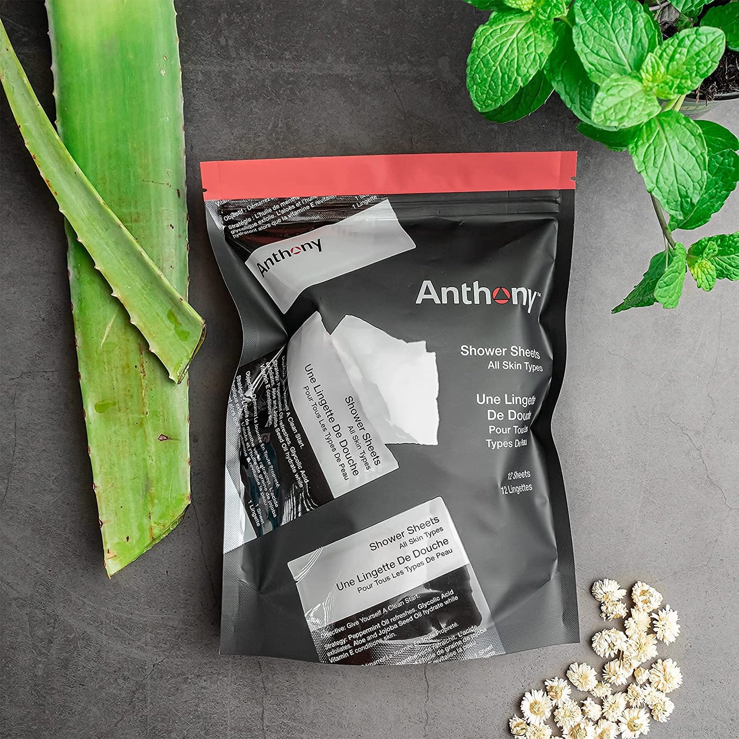 Anthony Body Wipes for Adults Bathing, Post Workout, & A Must Have Camping Personal Care Product – Travel Shower Wipes No Rinse Body Wash – Disposable Wash Cloth Towelettes 48 9”x12.5”