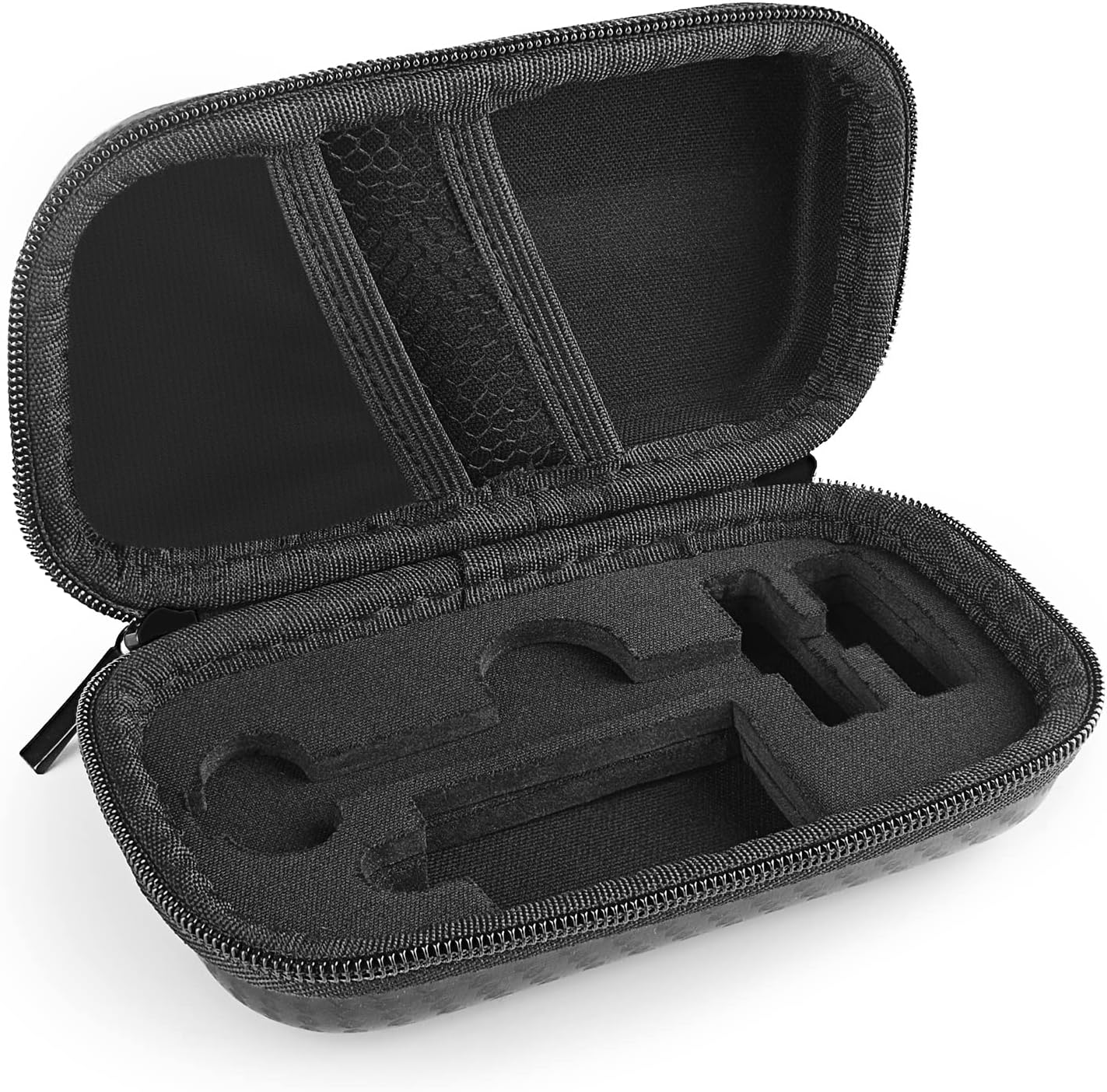 Linkidea Durable Hard Shell Shaving Travel Case, Storage Box for Short/Long Handled Razor Blades & Accessories, Compatible with Merkur, Vikings, WEISHI Double Edge Safety Razors (Black)