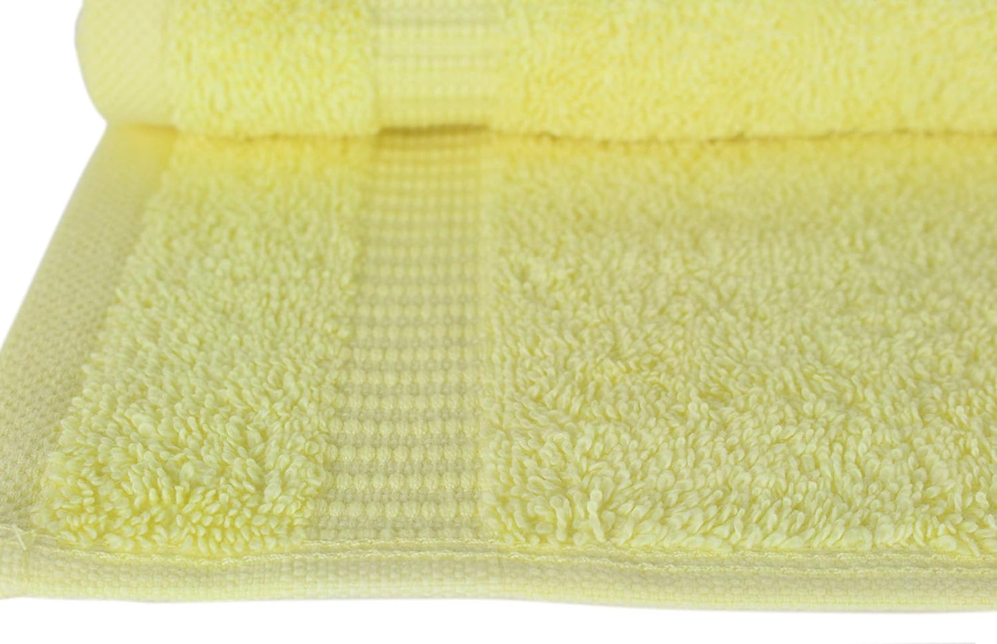 SALBAKOS 100% Turkish Cotton Washcloth Set of 12 13x13 inch | Heirloom Quality | Hotel & Spa Collection | Ultra Soft, Super Absorbent, Washcloth Towels | Made in Turkey (Yellow, 12 Washcloths)