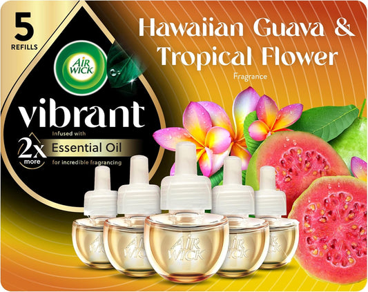 Air Wick Scented Oils 0+5 Hawaiian Guava & Tropical Flower (old Nectarine & Paradise Flower)