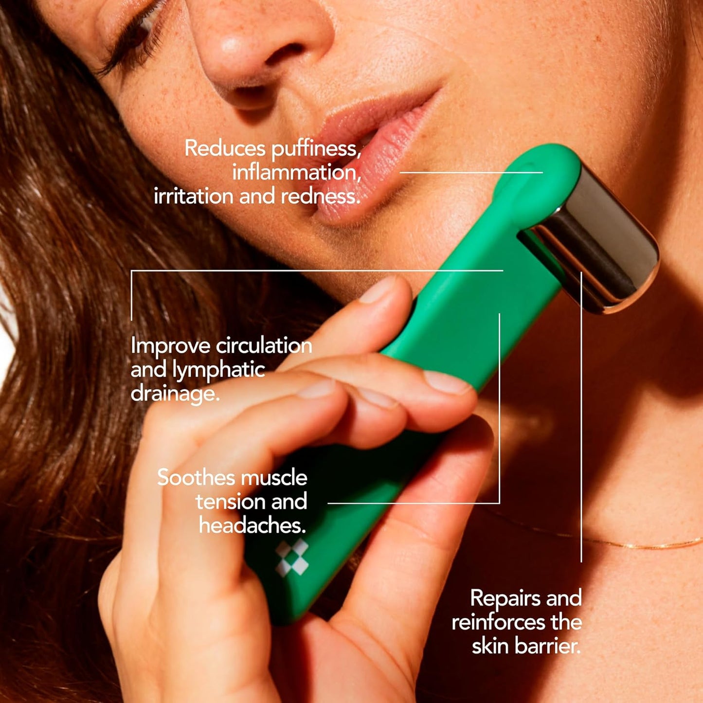 Doré - Le Glaçon Facial Ice Roller for Puffiness, Wrinkles & Redness | Face Roller for Women & Men | Skin Care Tools for Lymphatic Drainage & Tightening | Gua Sha Ice Roller Alternative for Self-Care