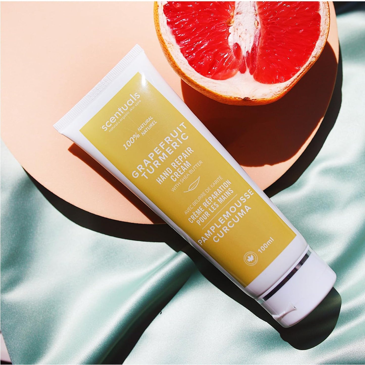 Hand Cream Set of 2, with Shea Butter, Cocoa Butter, Argan & Almond oil, Moisturizing Dry Hands. Coconut Cocoa Butter + Grapefruit Turmeric | 100ml (3.4fl.oz) x 2.