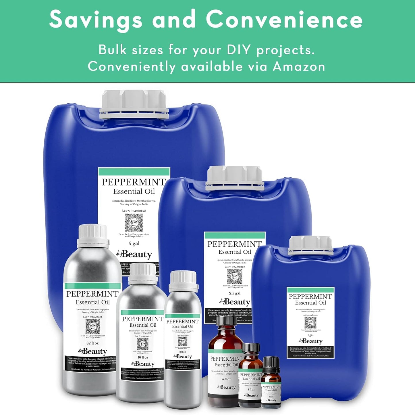 Bulk Peppermint Essential Oil - Large Size 8 fl oz Bottle - 100% Pure and Undiluted Therapeutic Grade Mentha Piperita - Concentrated Extract