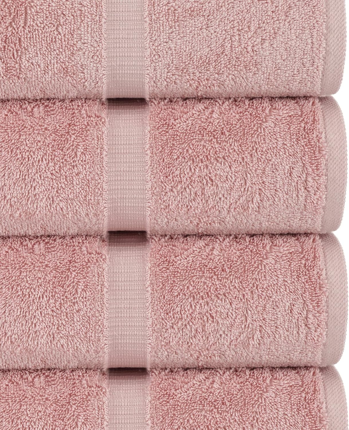 Chakir Turkish Linens | Hotel & Spa Quality 100% Cotton Premium Turkish Towels | Soft & Absorbent (4-Piece Bath Towels, Pink)