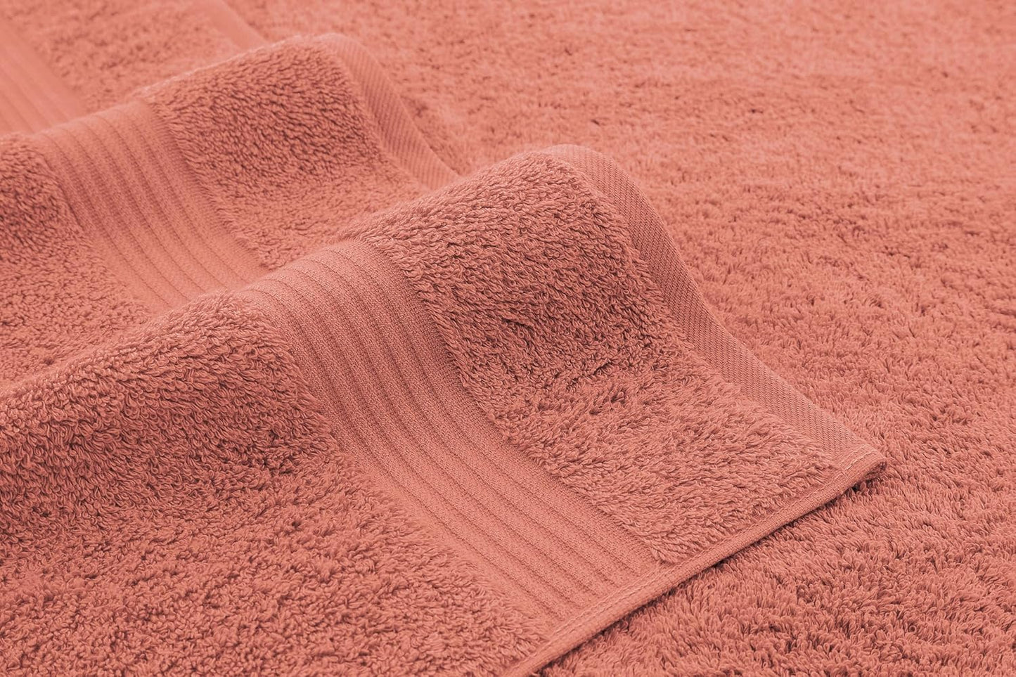 American Veteran Towel, Hand Towels for Bathroom Set of 4, 100% Cotton Turkish Hand Towel Sets, Soft Hand Face Towels, Coral Hand Towels