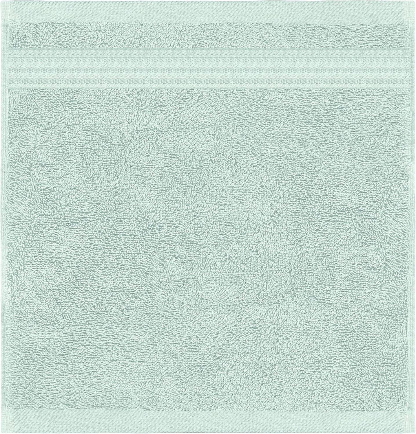 American Veteran Towel, 100% Cotton Turkish Washcloths for Bathroom Essentials 4 Pack, Soft Absorbent Wash Cloths Quick Drying Small Towels Washrags, Mint Green