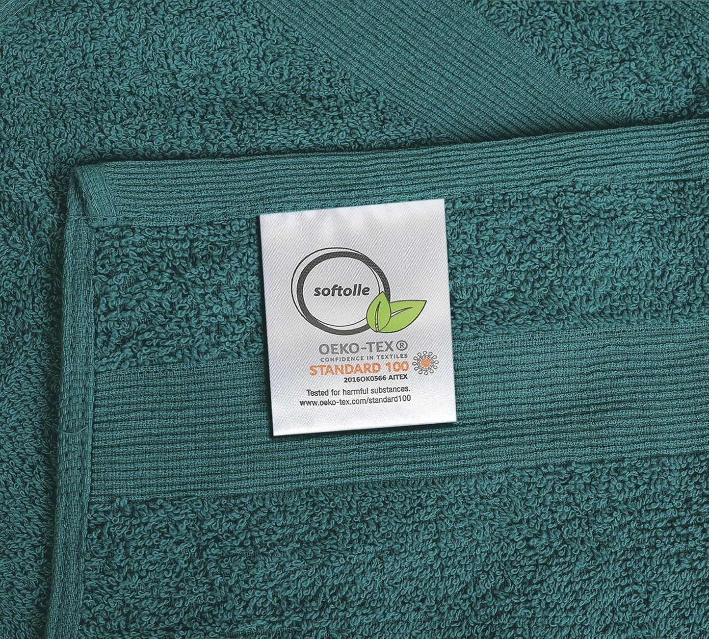 Premium Wash Cloths Pack of 12 (13" x 13") 100% Ring Spun Cotton | Luxury Washcloths | Ultra Soft Face Towels | Highly Absorbent Wash Cloths for face (Teal)