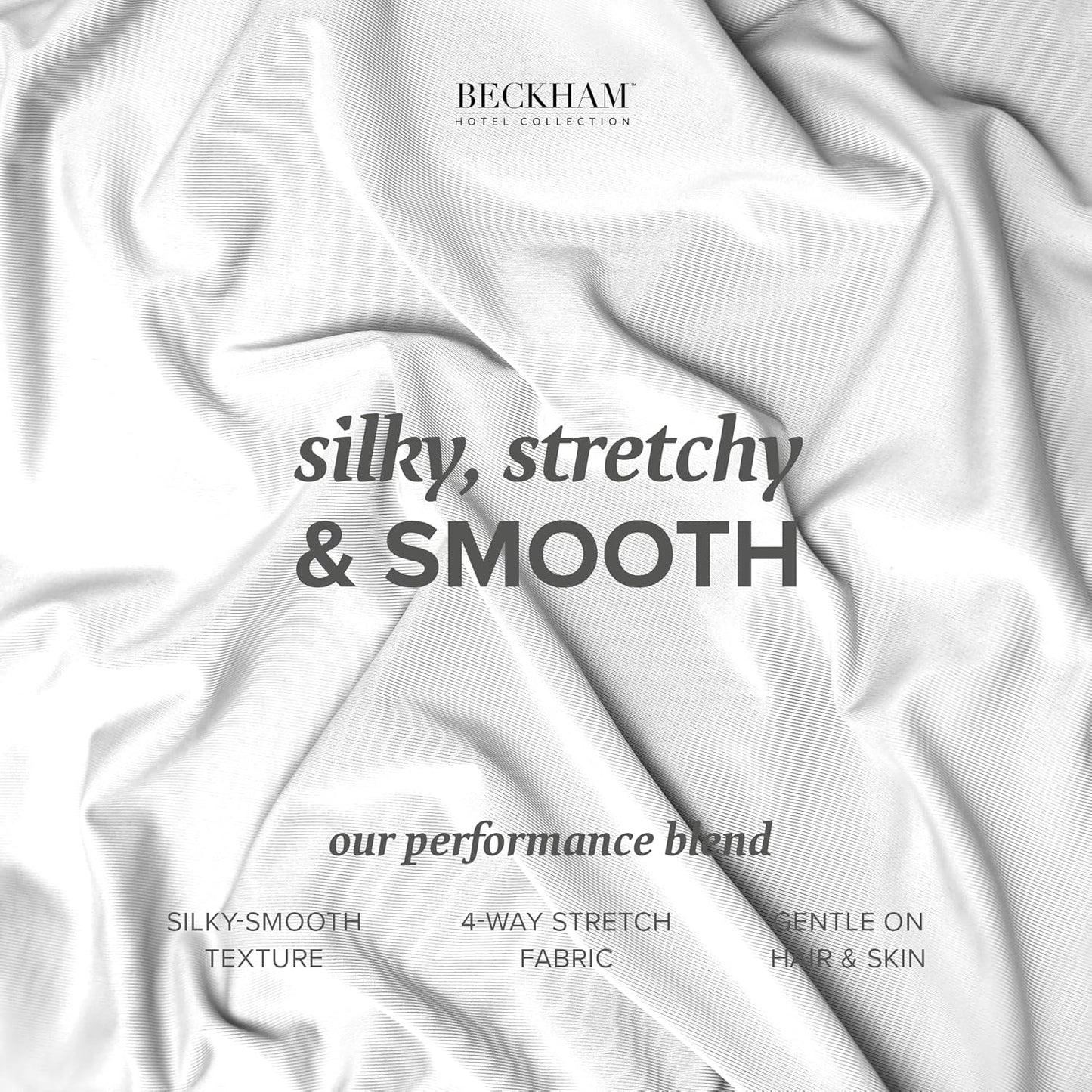 Beckham Hotel Collection Cooling Pillowcases for Hot Sleepers, Standard/Queen Size Set of 2, Cool Bedding, Envelop Closure, Silky Soft, Breathable, Moisture-Wicking, White